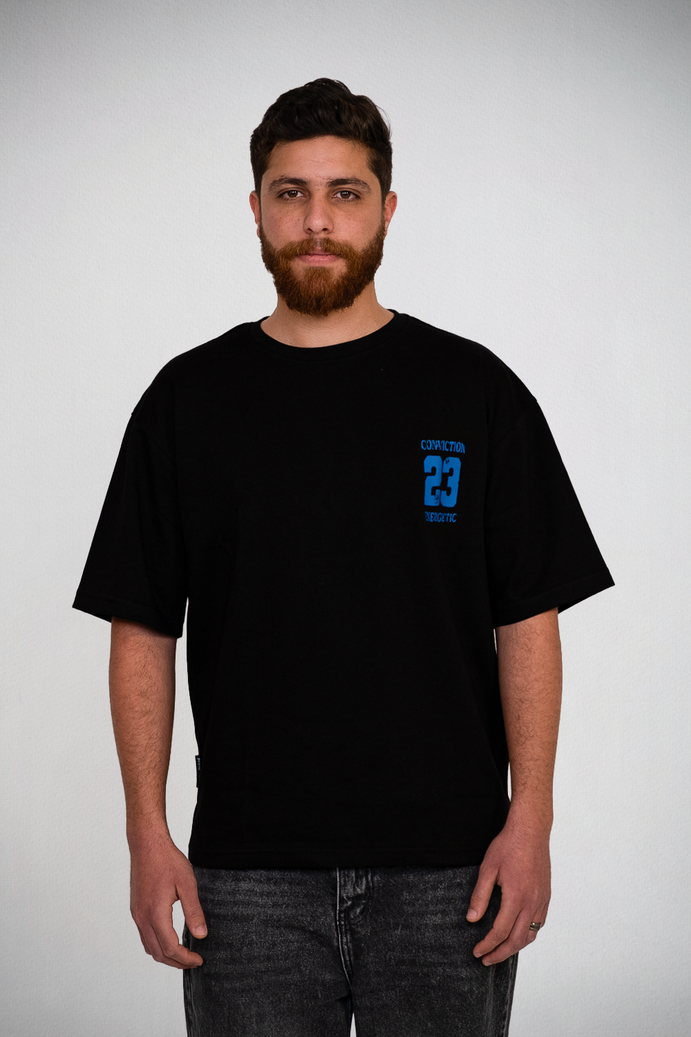 Conviction 23 Oversized Tee – Black