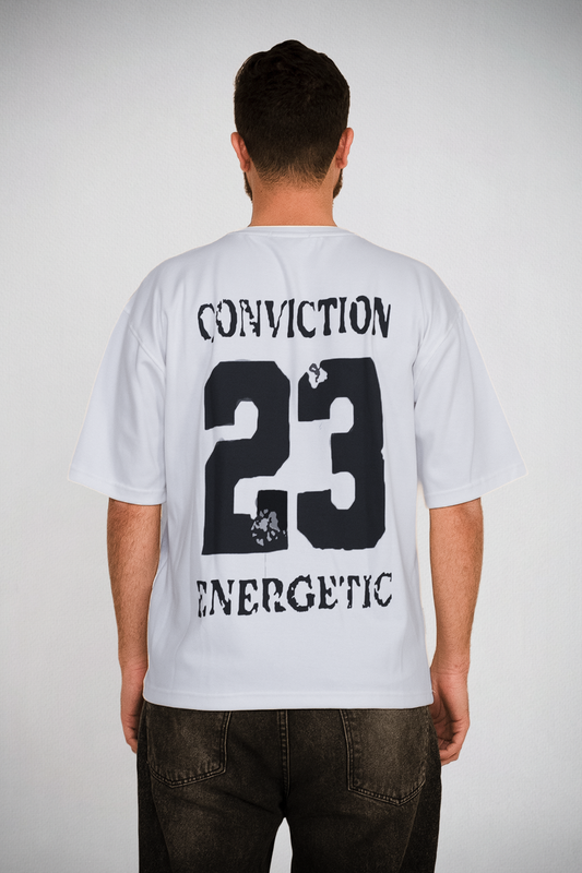 Conviction 23 Tee – White Edition