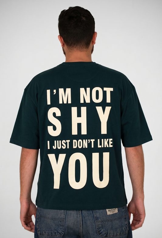 I’m Not Shy Oversized Graphic Tee