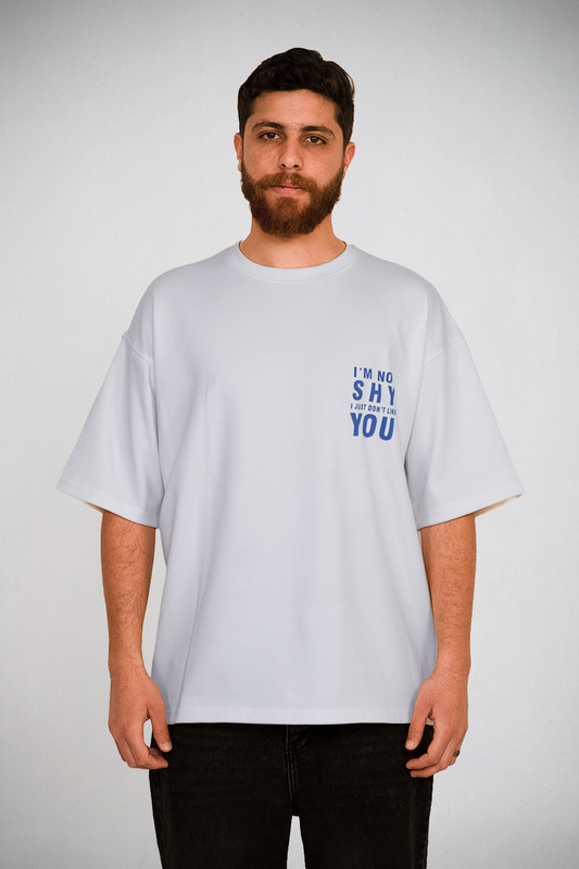 Not Shy Tee – Ice Blue Attitude