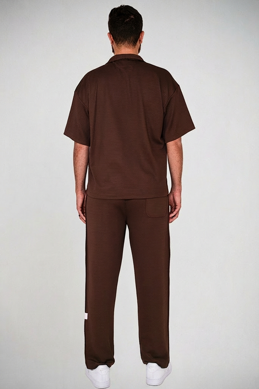 Espresso Brown Textured Lounge Set