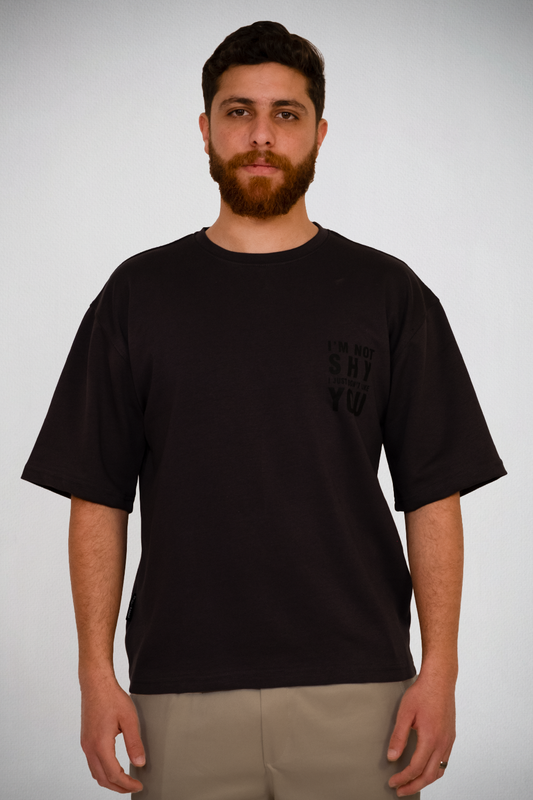 Not Shy Tee – Black Shadow Edition
