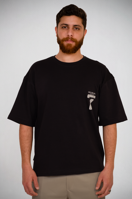 Live For Real Oversized Graphic Tee