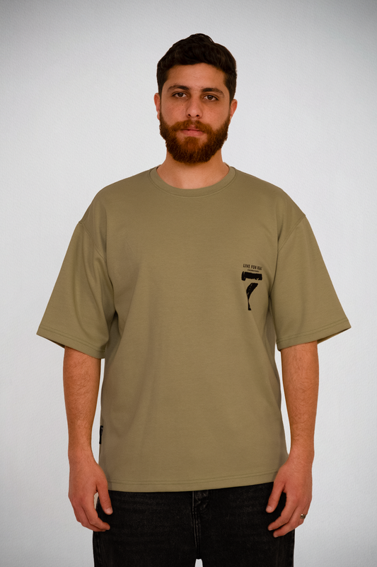 Live For Real Tee – Olive Sand 7