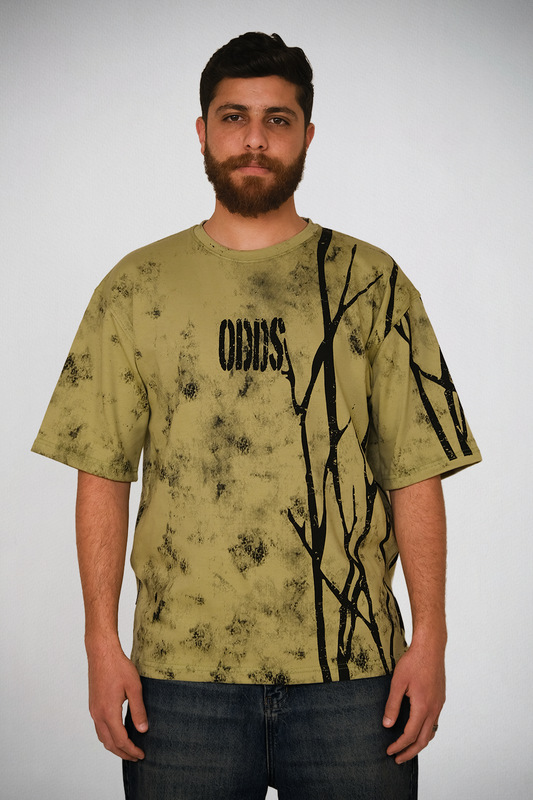 Urban Roots Tee – Distressed Olive Edition