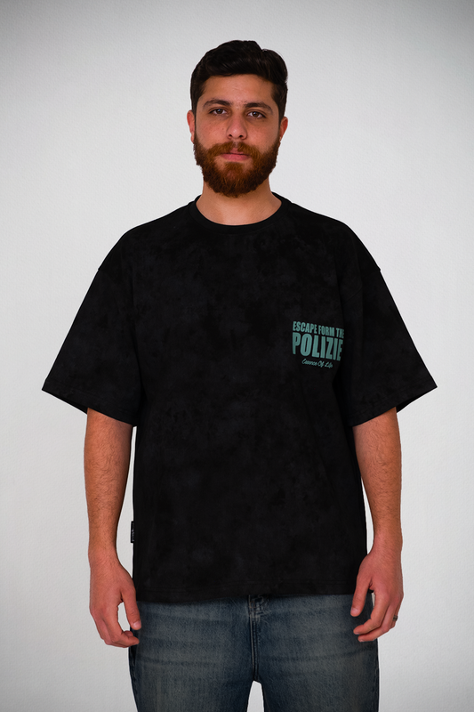 Escape Statement Tee – Midnight Black