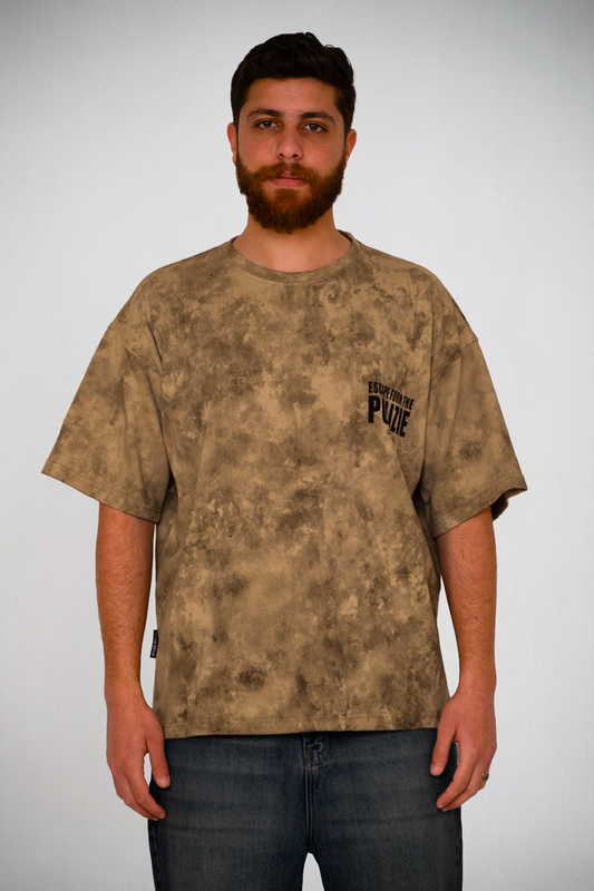 Desert Fade Statement Tee – Sand Wash