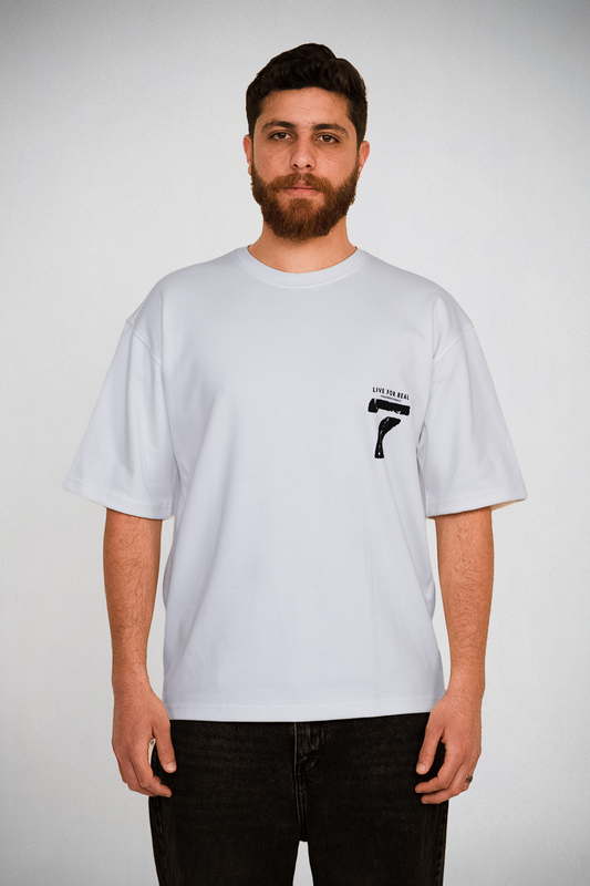 Live For Real Tee – White Edition