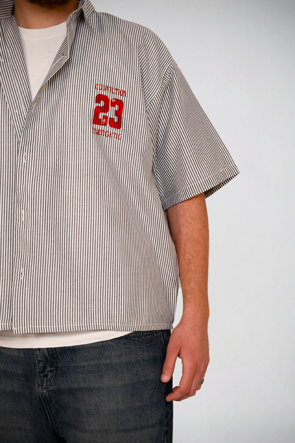 Conviction 23 Pinstripe Shirt – Energetic Edition