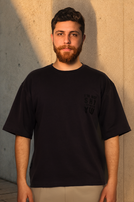 Not Shy Tee – Black Shadow Edition