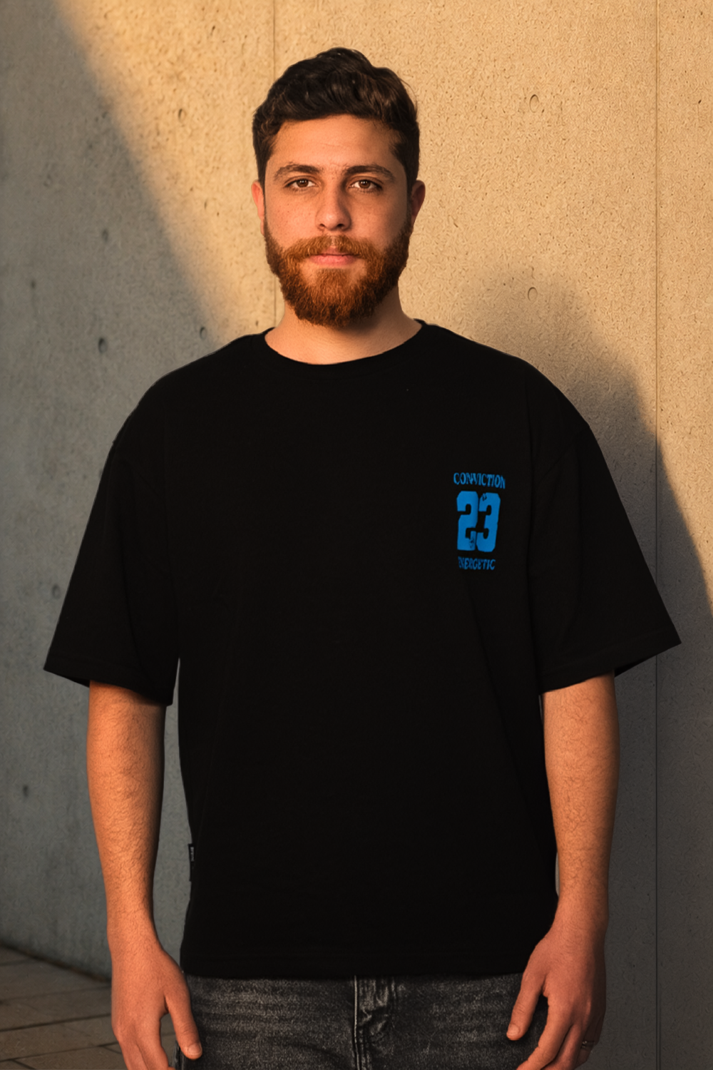 Conviction 23 Oversized Tee – Black