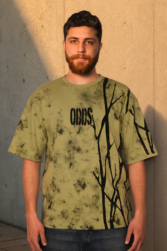 Urban Roots Tee – Distressed Olive Edition