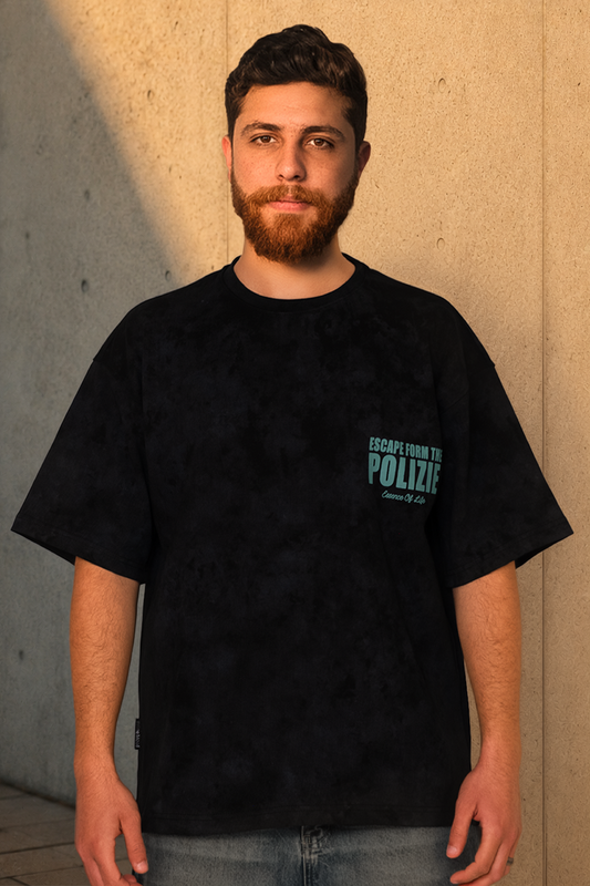 Escape Statement Tee – Midnight Black