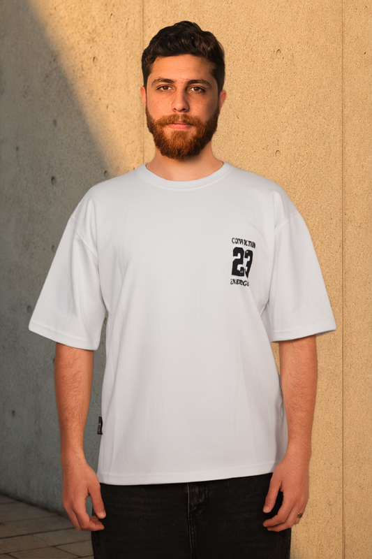Conviction 23 Tee – White Edition