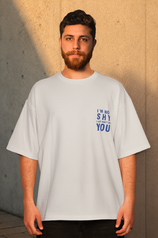 Not Shy Tee – Ice Blue Attitude