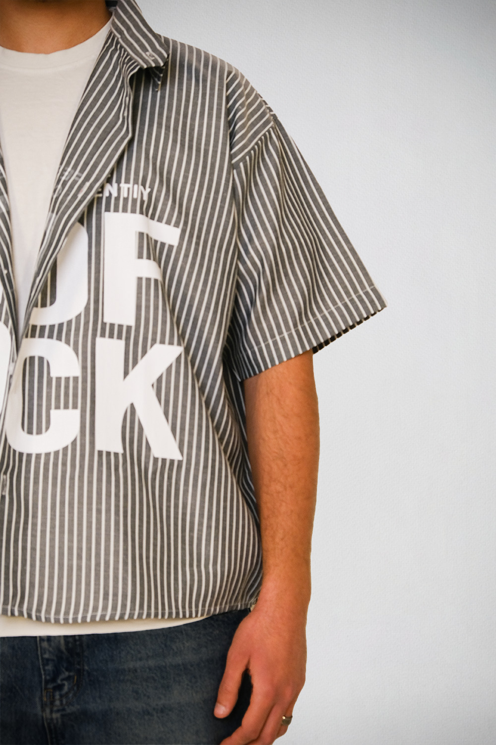 Mono Stripe “Out of Stock” Shirt – Urban Edition